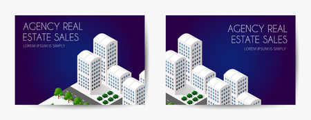 Business card templateのイラスト素材