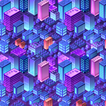Isometric violet purpleのイラスト素材