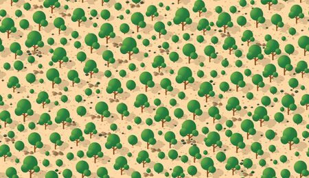 Seamless urban plan pattern map. Isometric structure landscape of trees park lawn grass and streetsのイラスト素材