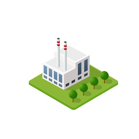 The smart building homeのイラスト素材