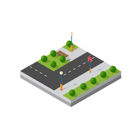 Small isometric moduleのイラスト素材