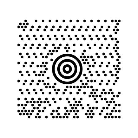 Abstract digital code scanner barcode template for social mediaのイラスト素材