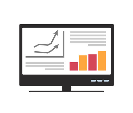 Monitor screen silhouette set radio tv for invitations, business cards, conceptual designのイラスト素材