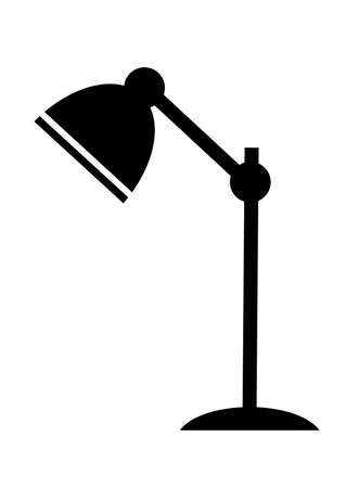 Vector decoration object element retro of table floor lampのイラスト素材