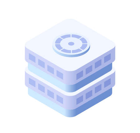 Single building Isometric 3D dimensional house of the modern architectureのイラスト素材