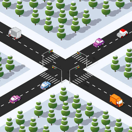 The night city background 3D illustration neon ultravioletのイラスト素材