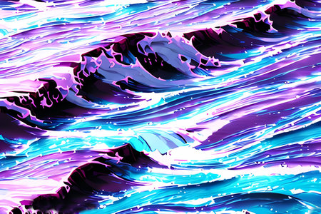 Abstract streaks of blue paint explosion ink pattern texture art paper AI generatedの写真素材