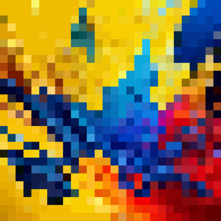 8-bit pixel abstract vector backdrop background concept