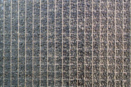 Texture of glass with metalの写真素材