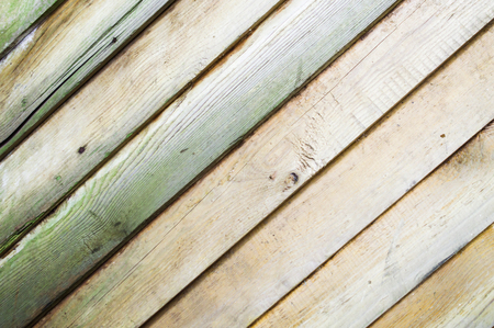 old vintage wooden background with diagonal boards. Shabby chic French Provence style.の写真素材