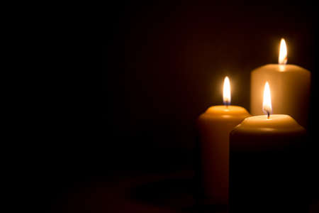 Three candlesの写真素材