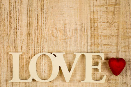 Valentine's day warm wood backgroundの写真素材
