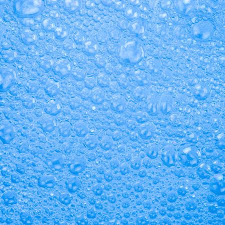 fresh blue background with soap bubbles
