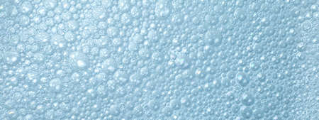 fresh blue background with soap bubbles