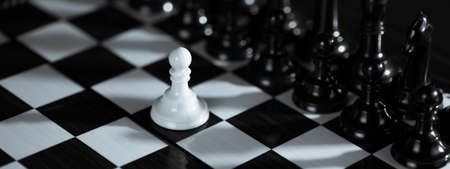 Single pawn against many enemies