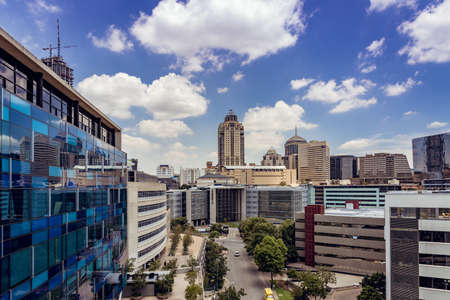 Desolated view of Sandton City, South Africa due to the Coronavirus lockdownのeditorial素材