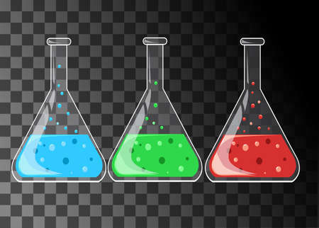 Chemical research laboratory equipment for scientific experimen.のイラスト素材