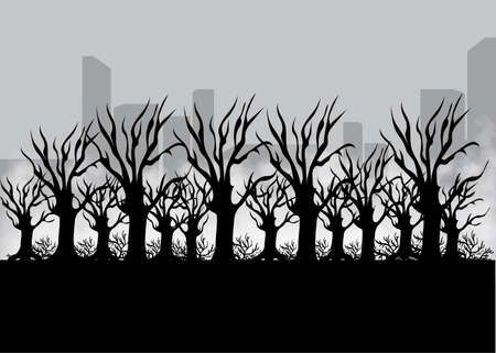 Landscape for game.Background for game. Seamless cartoon landscape. vector unending backgroundのイラスト素材