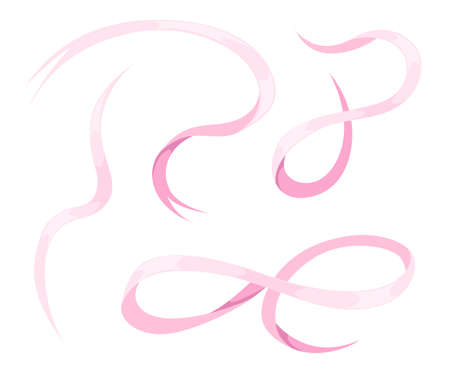 Ribbon set Flat design style vector illustrationのイラスト素材