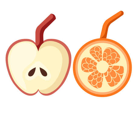 Fresh lettering. Hand drawn vector illustration, design, greeting card logoのイラスト素材