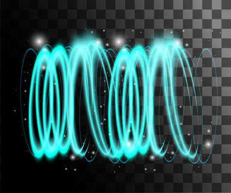 Glow isolated white transparent effect, lens flare, explosion, glitter, line, sun flash, spark and stars. For illustration template art design, banner for Christmas celebrate, magic flash energy ray.のイラスト素材