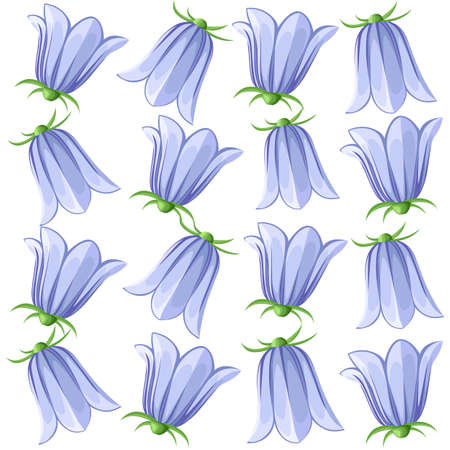 Blue bell flowersのイラスト素材