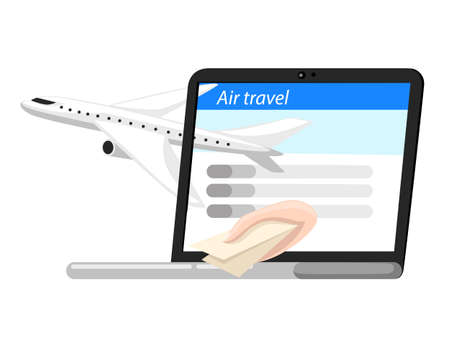 Travel and tourism background vector illustration.のイラスト素材