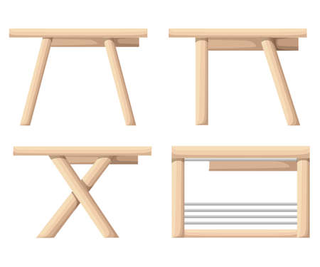 The table icon. Workplace and job, office, working symbol. Flat Vector illustration Web site page and mobile app designのイラスト素材