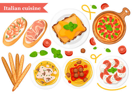 Italian cuisine.のイラスト素材