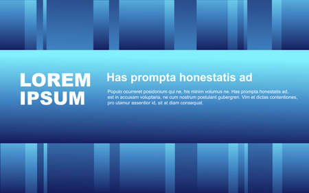 Brochure template design with blue geometric shapesのイラスト素材