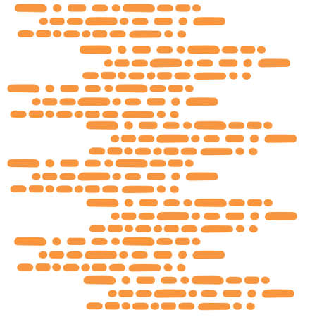 Seamless pattern with orange lines flat vector illustration on white background.のイラスト素材