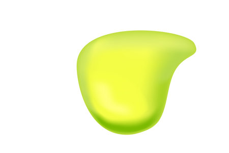 Green slime spot toxic splat vector illustration on white background.のイラスト素材