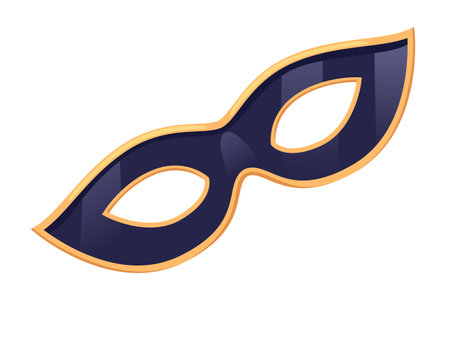 Masquerade carnival mask vector illustration isolated on white background.のイラスト素材