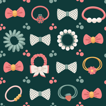 Scrunchy hair accessory classic retro design vector illustration isolated on white backgroundのイラスト素材