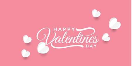 Valentine balloon paper artのイラスト素材