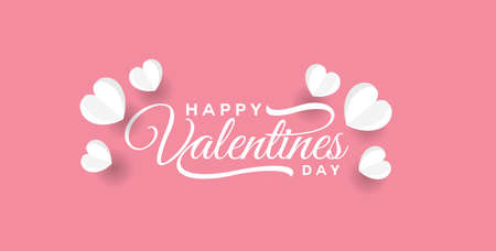 Valentine balloon paper artのイラスト素材