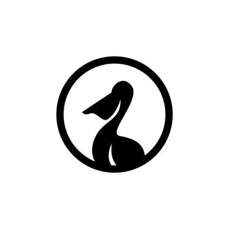 pelican logo icon designsのイラスト素材