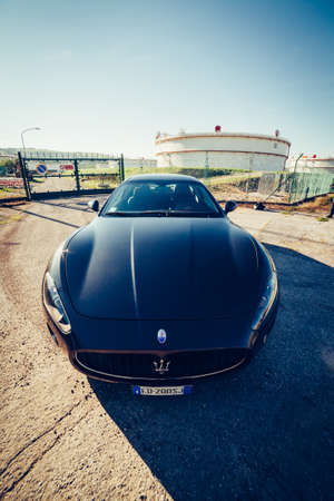MUGGIA, ITALY MARCH 16, 2013: Photo of a Maserati GranTurismo S.のeditorial素材