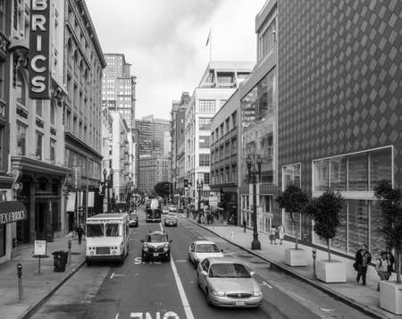 San Francisco, CA - JUNE 16: Lifestyle in San Francisco commuters and tourists and public transportation, June 16, 2015 San Francisco, California.のeditorial素材