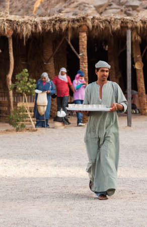 HURGHADA, EGYPT - September 29: Unidentified bedouins in the old part of Hurghada, September 29, 2011.のeditorial素材
