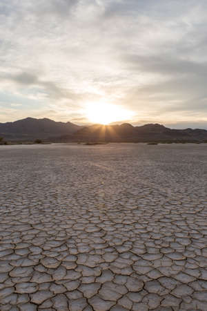 World famous Bonneville Salt Flats outside Salt Lake City Utahの写真素材