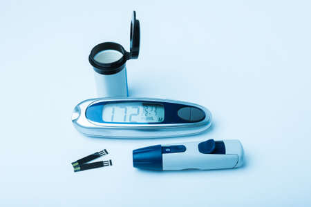 Diabetic kit, Syringe pen with insulin and glucometer, Blood glucose test, Blood glucose meter kit....