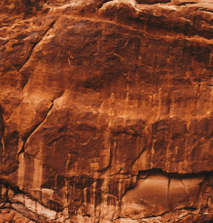 Red stone/rock texture pattern background.の写真素材