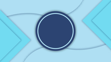 Abstract blue background with shape and dark blue round. Vector illustration. EPS 10.のイラスト素材
