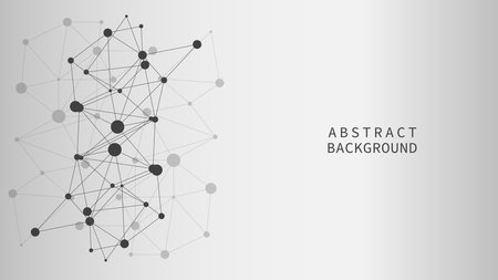 Connecting dots and lines for global network connection concept. Abstract geometric background. Vector illustration. EPS 10.のイラスト素材
