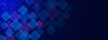 Digital geometric with connecting lines and dots. Global network connection and social communication...