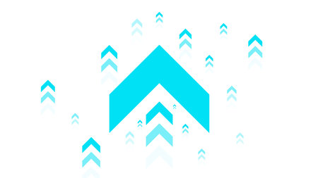 Successful business arrow up growth on white background. Stock market, financial investment and forex trading concept. Vector illustrationのイラスト素材