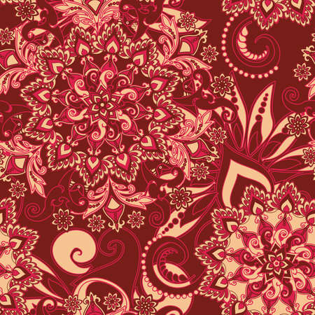 floral pattern in vintage styleのイラスト素材
