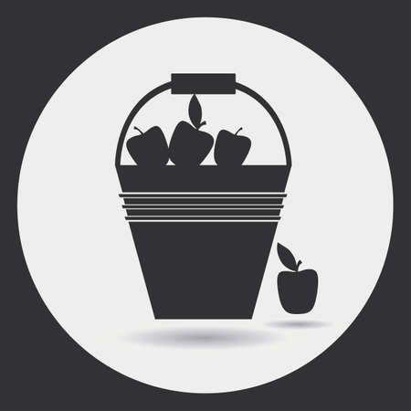 Gardening. Icons on the theme of organic farming. harvestingのイラスト素材