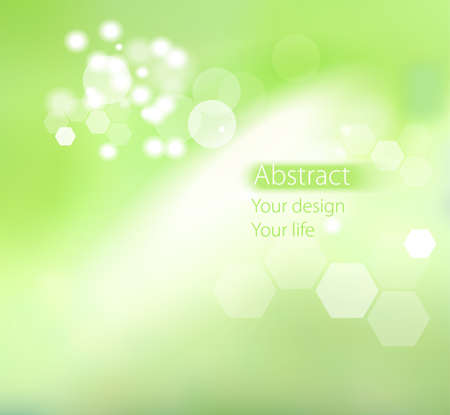 Abstract soft green background. Blurred pattern and bokeh effects. Spring mood.のイラスト素材